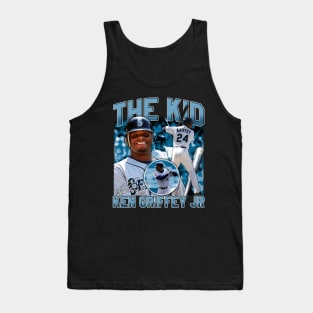 Ken Griffey Jr The Kid Basketball Legend Signature Vintage Retro 80s 90s Bootleg Rap Style Tank Top